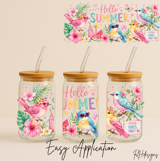 Hello Summer Birds - 16oz