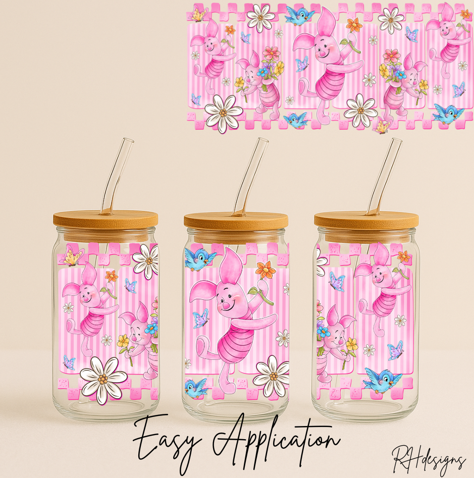 Little Pink Pig Watercolour - 16oz
