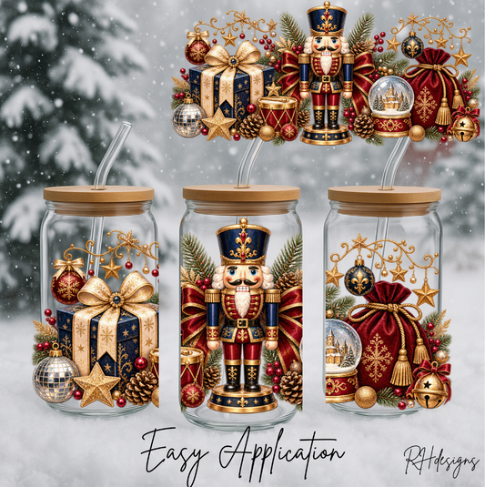 Red & Gold Nutcracker - 16oz