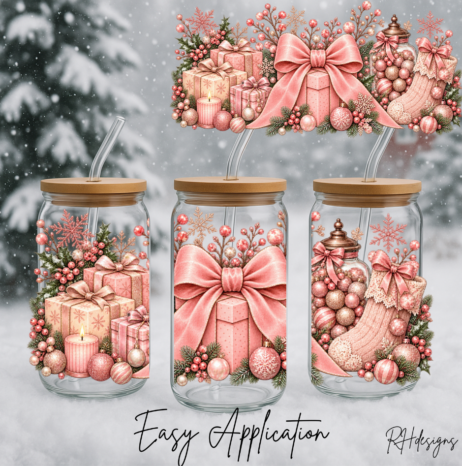 Pink Present Stocking - 16oz