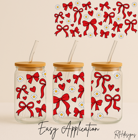 Red Bow Daisy - 16oz