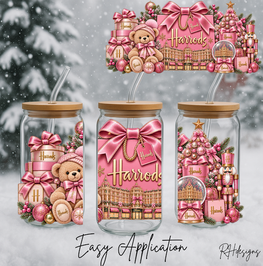 Pink H Bear - 16oz