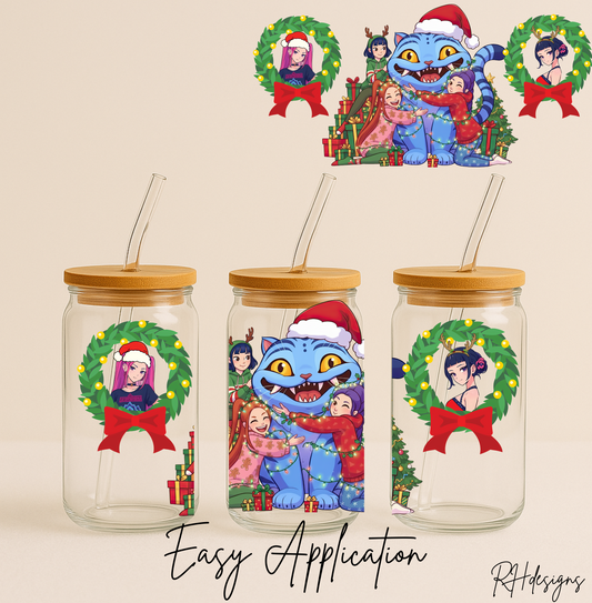 Christmas K Cat - 16oz