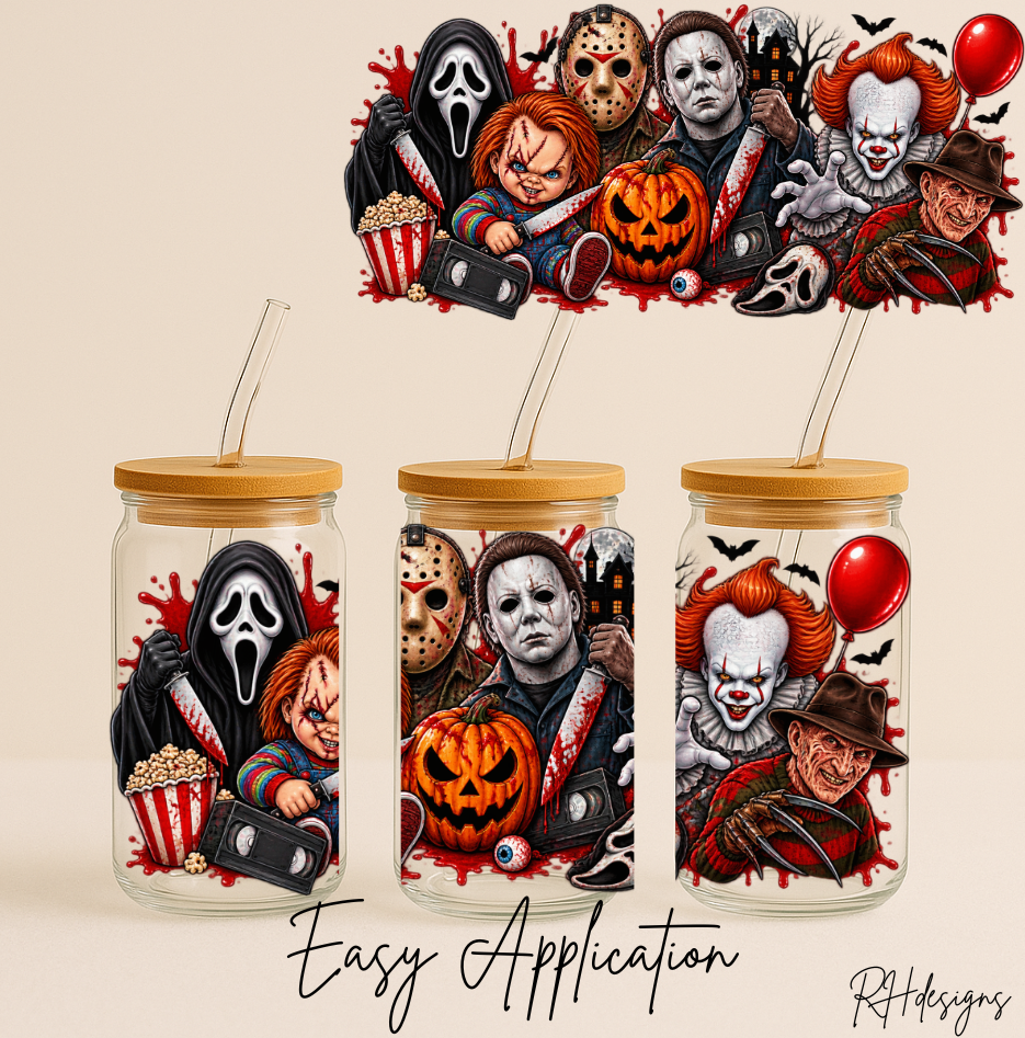 All Halloween Characters - 16oz