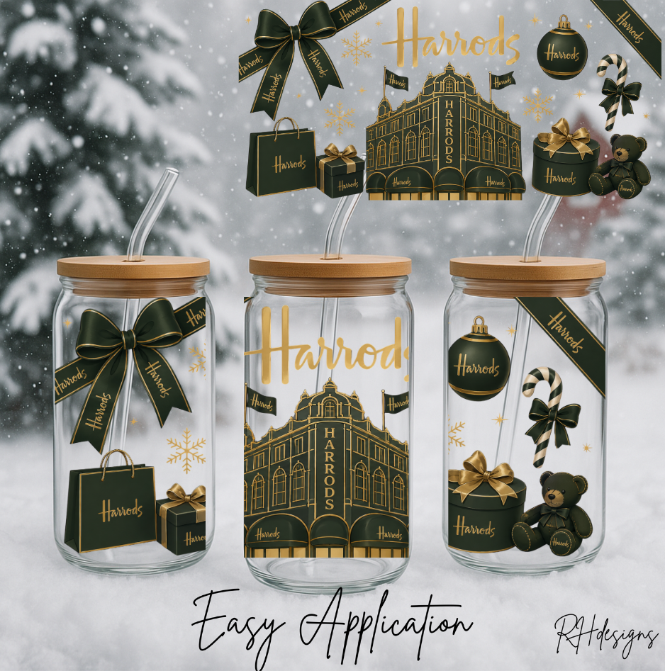 Green H Christmas Bear - 16oz
