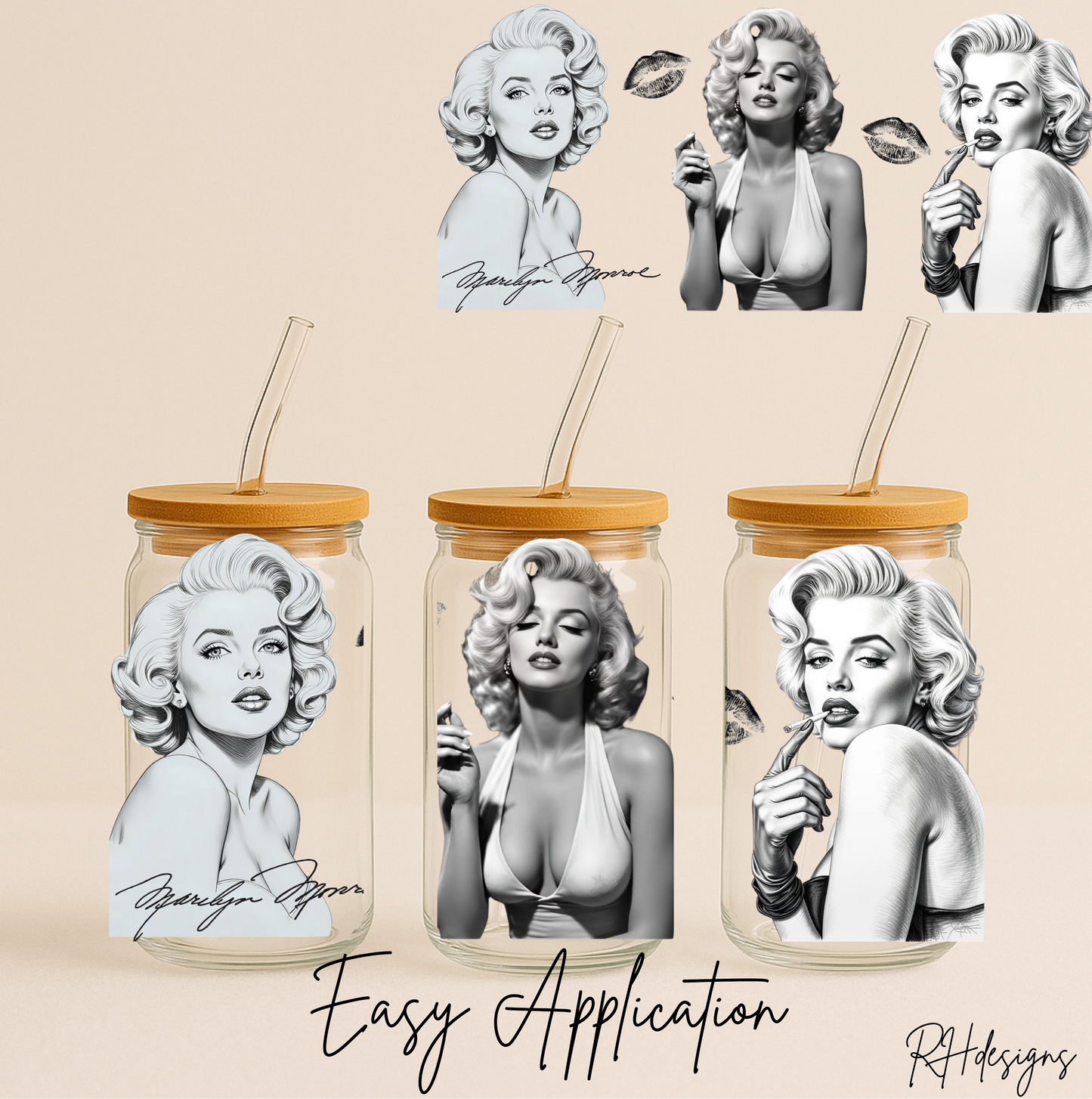 Black & White Marilyn - 16oz
