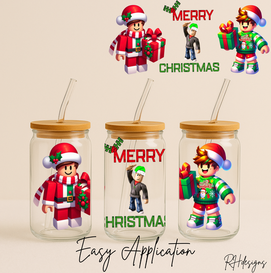 Merry Christmas Minecraf - 16oz