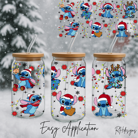 Blue Alien Christmas Cookie - 16oz