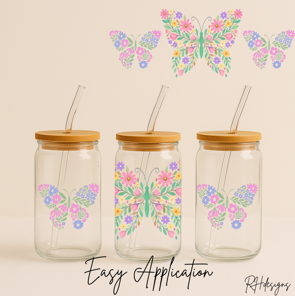 Pastel Butterfly - 16oz