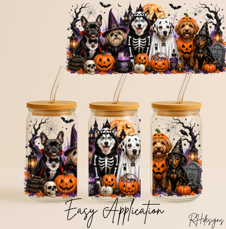 Beware Of Wiggle Butts Halloween Doggies - 16oz