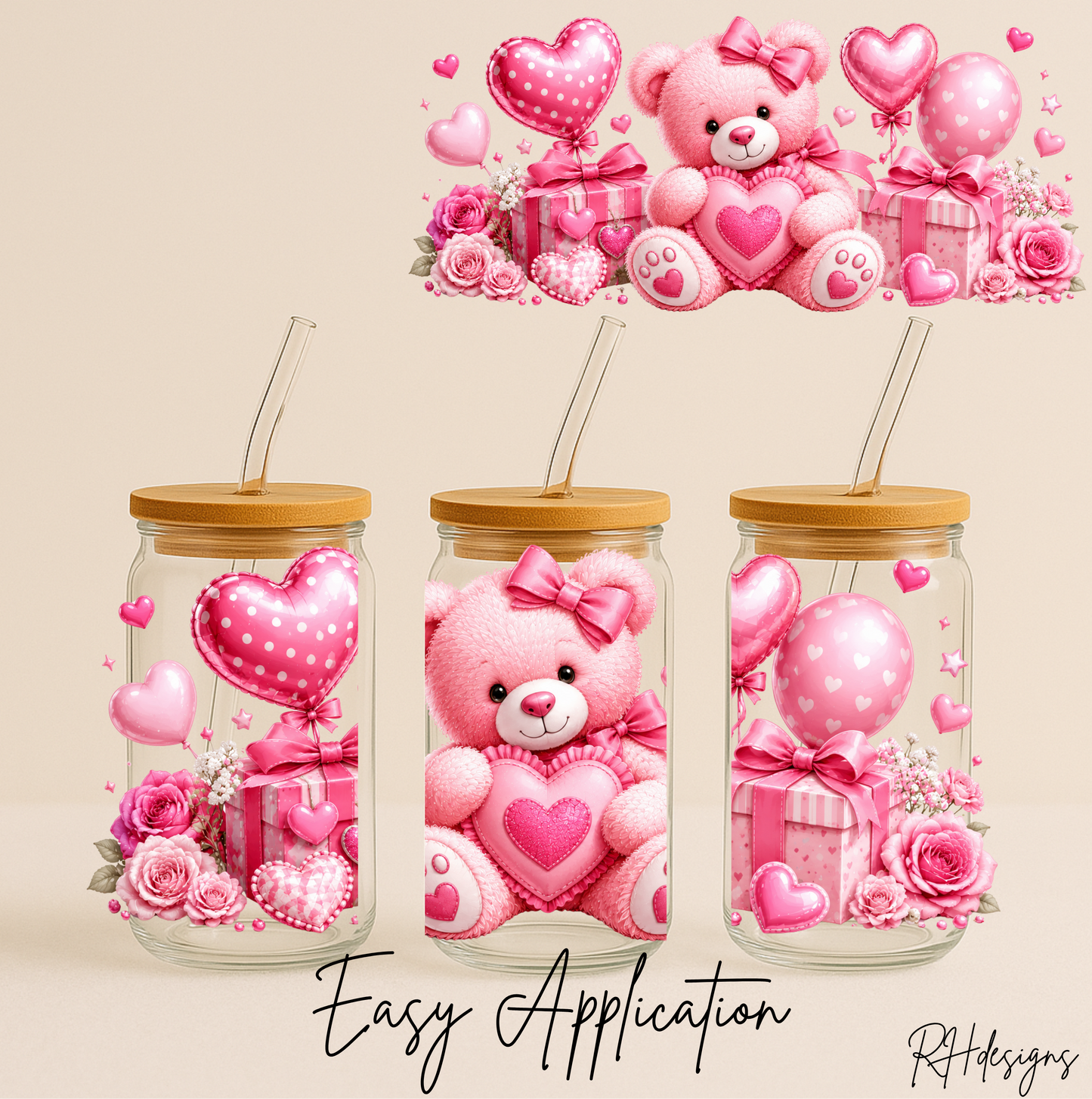 Pink Gift Bear - 16oz