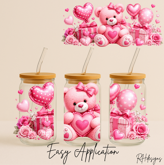 Pink Gift Bear - 16oz