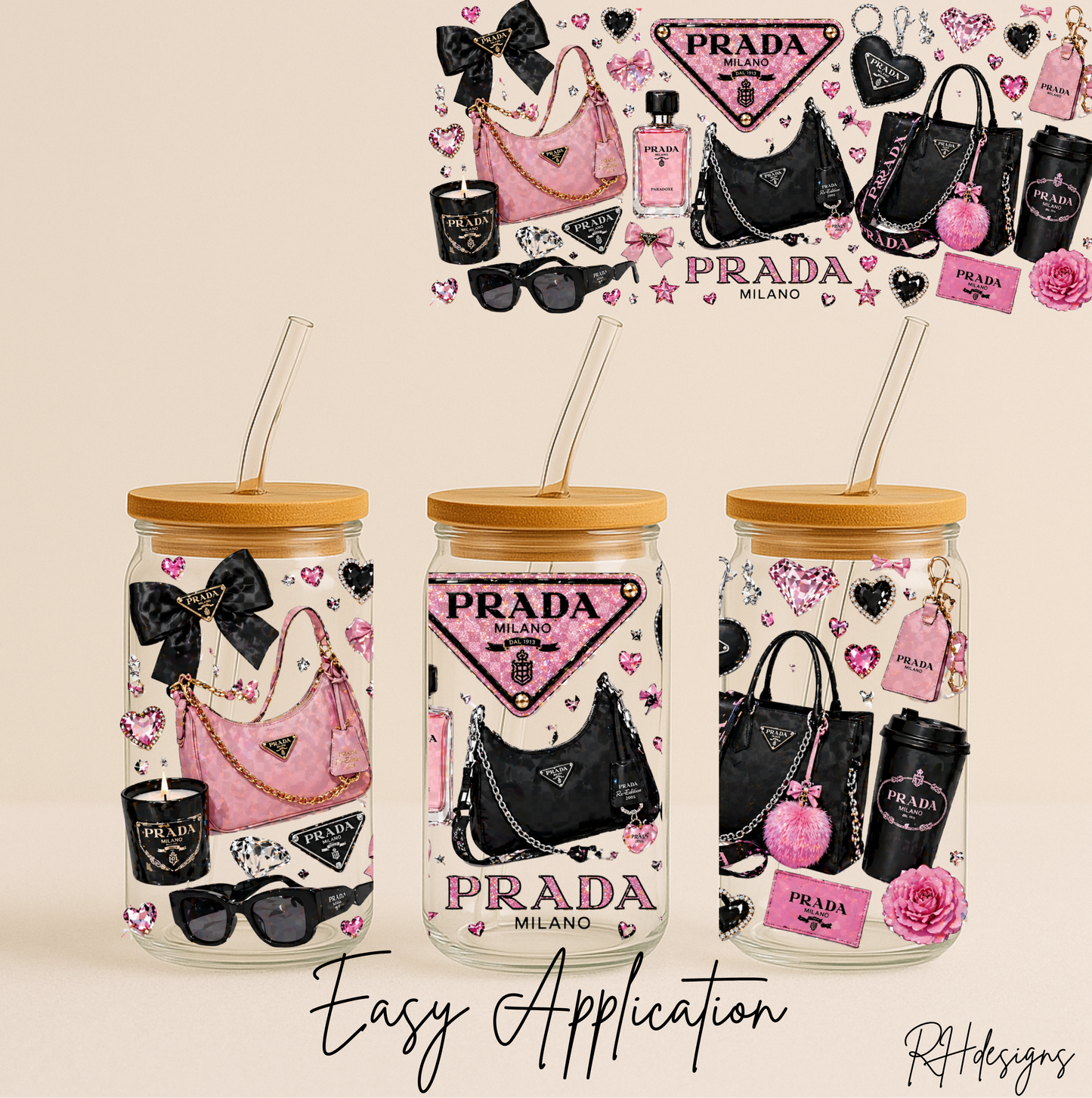 Pra Black & Pink - 16oz