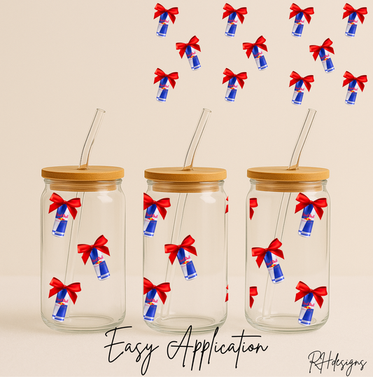 Red Bow Drink Scattered - 16oz