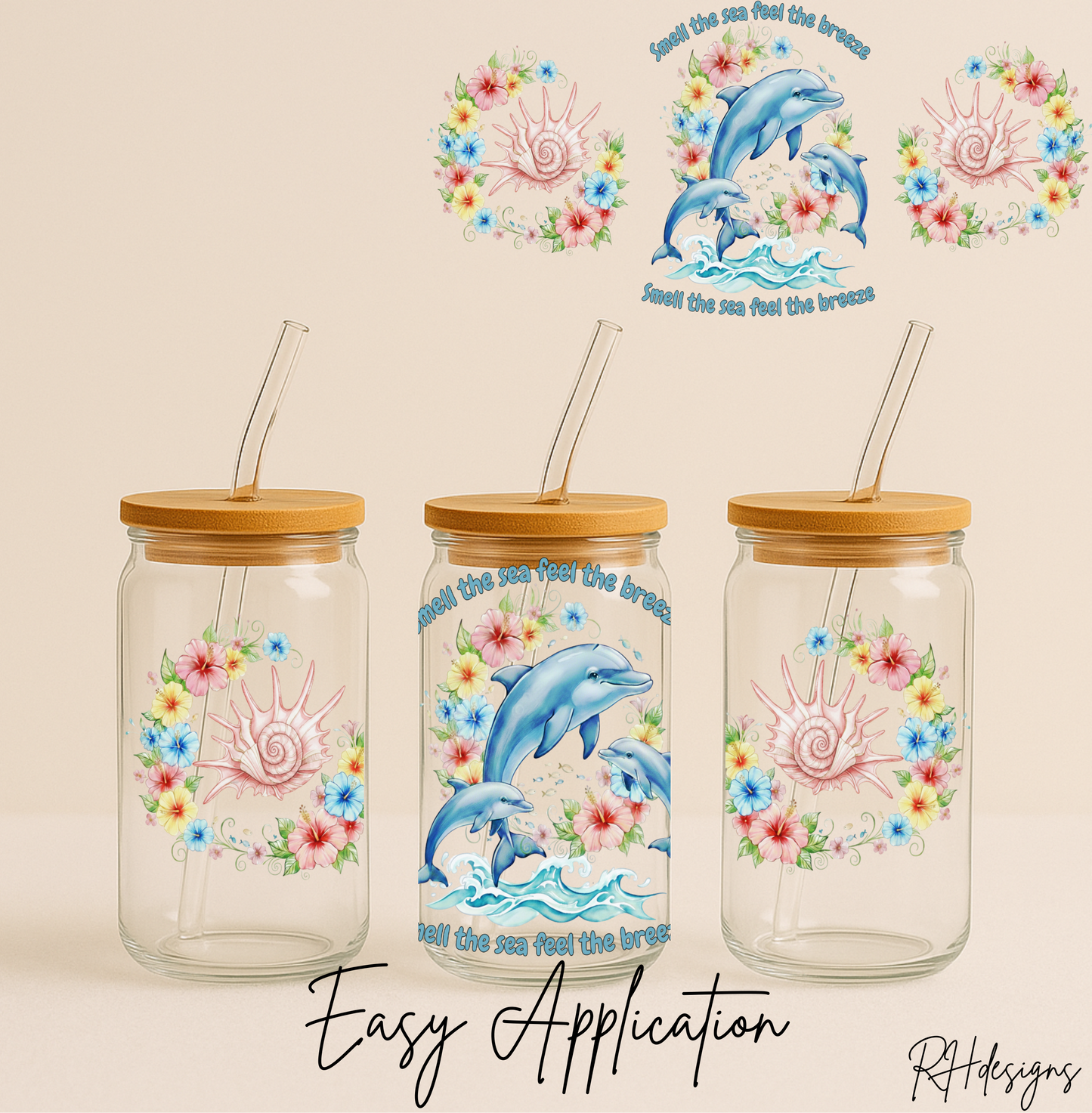 Smell The Sea Breeze Dolphins - 16oz