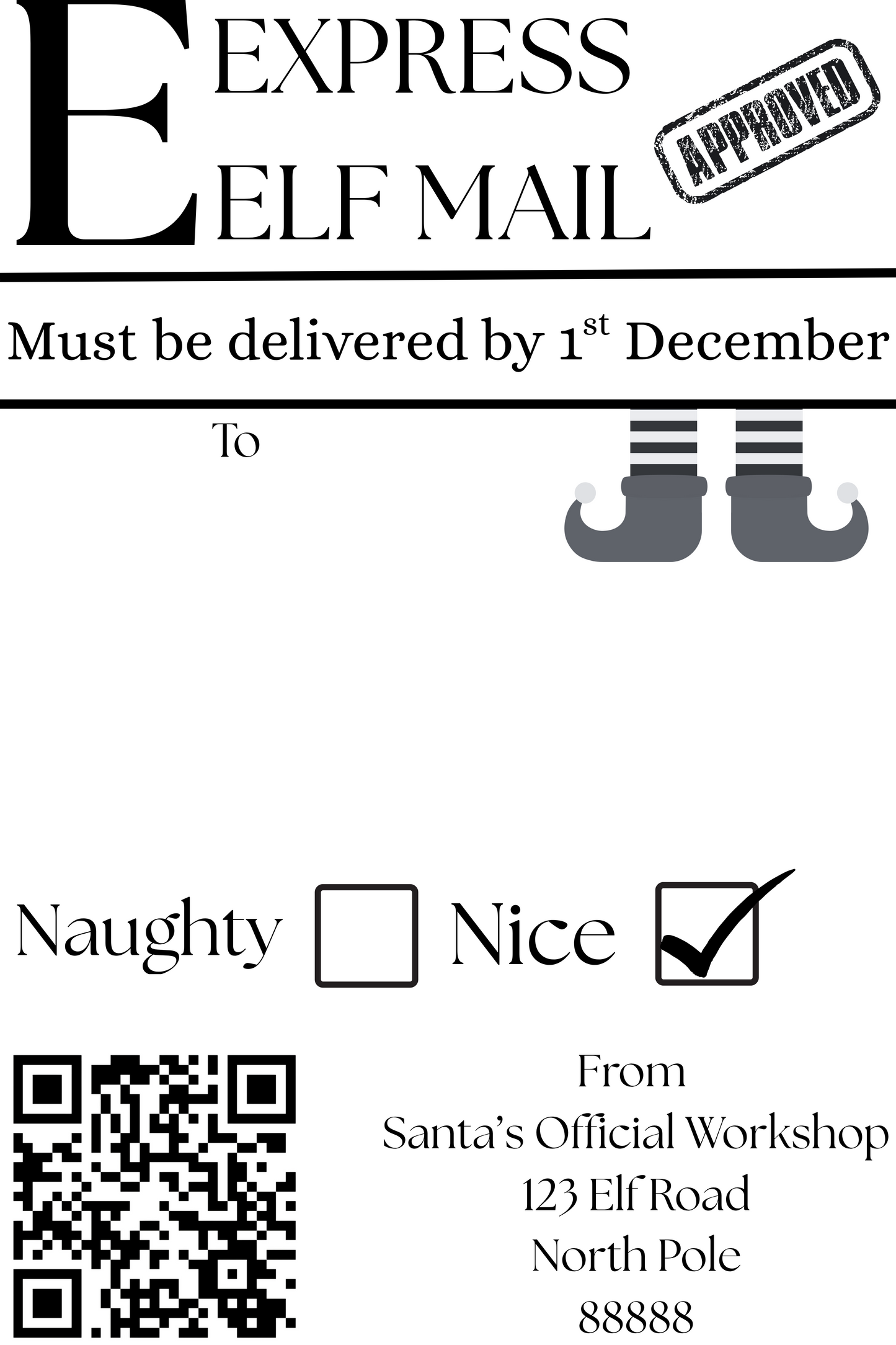 Elf Express Label