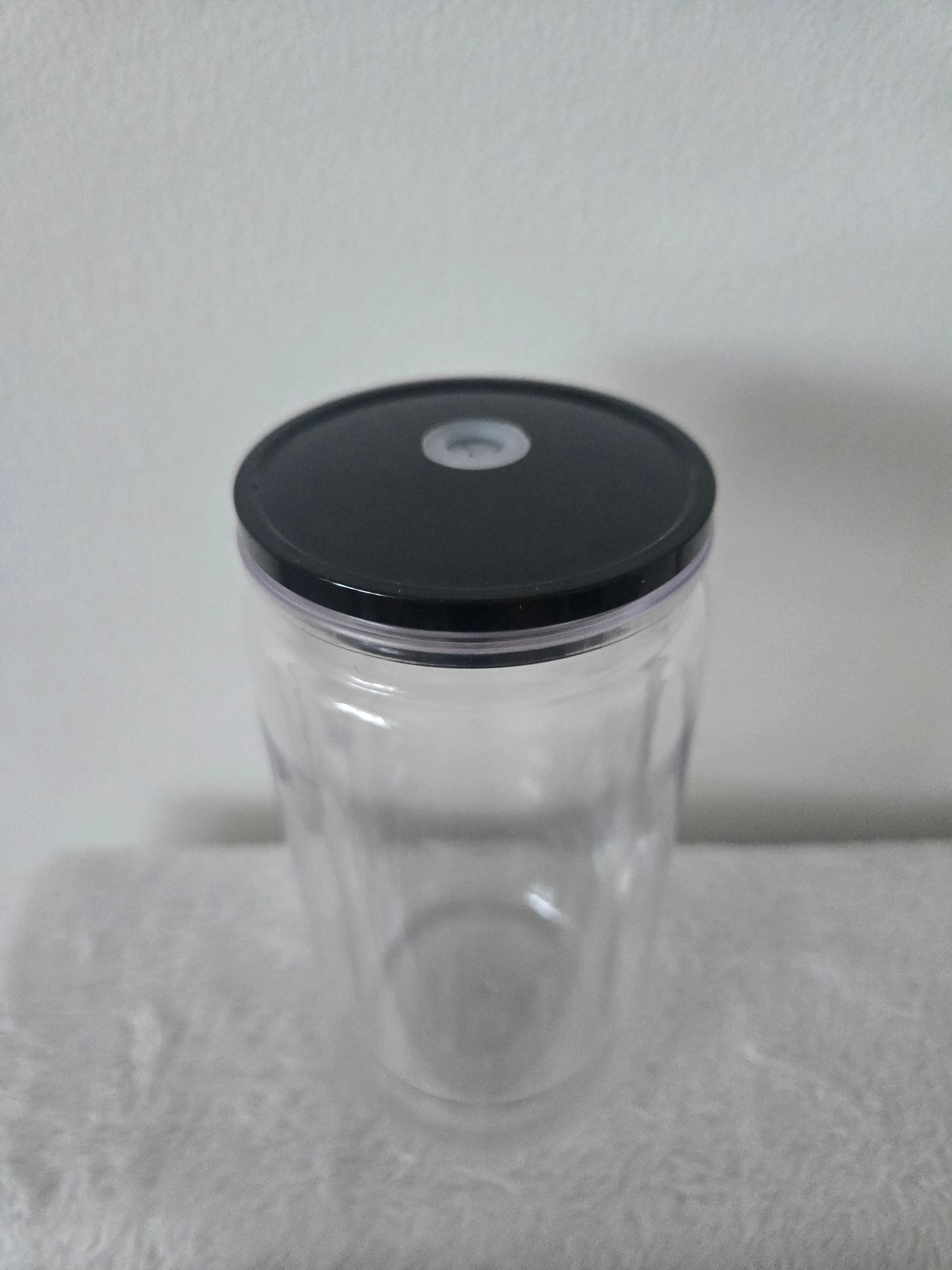 Black 16oz Acrylic Snowglobe Tumblers