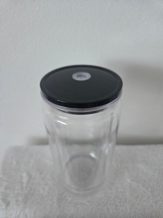 Black 16oz Acrylic Snowglobe Tumblers