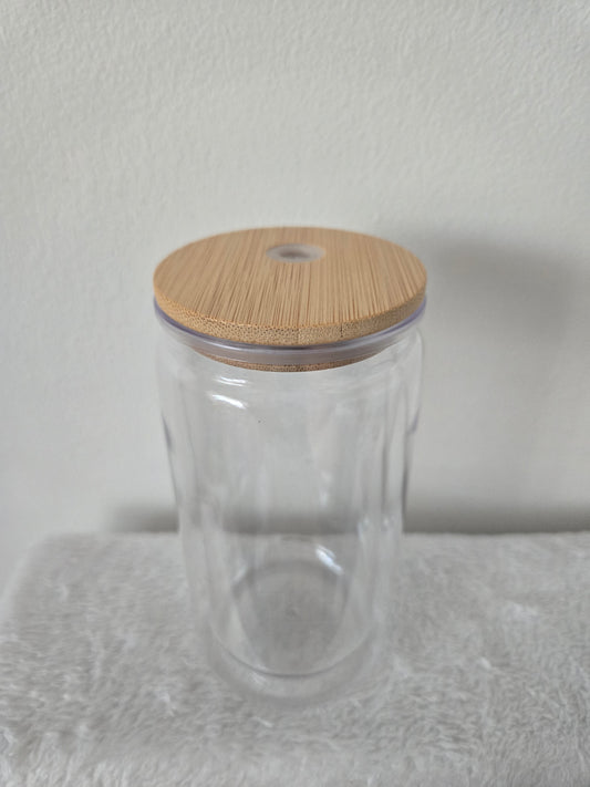Bamboo 16oz Acrylic Snowglobe Tumbler