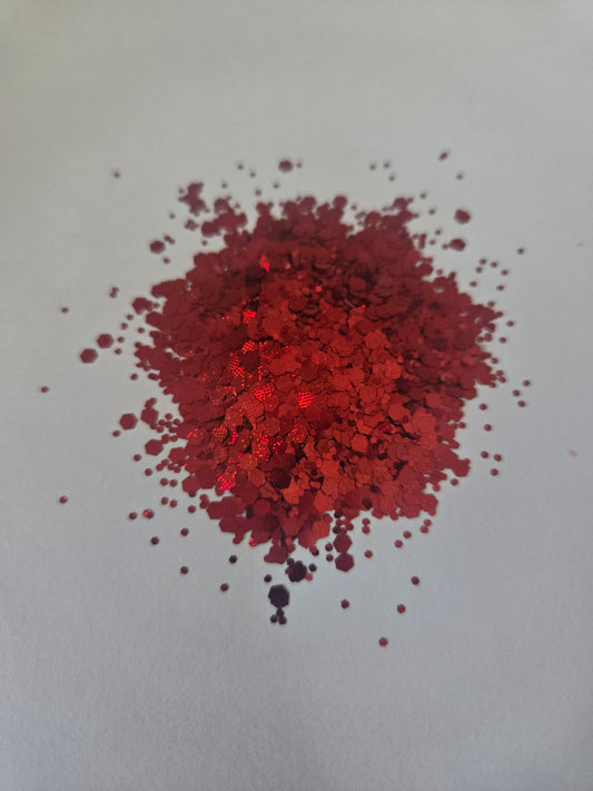 Red Chunky & Fine Mixed 50g