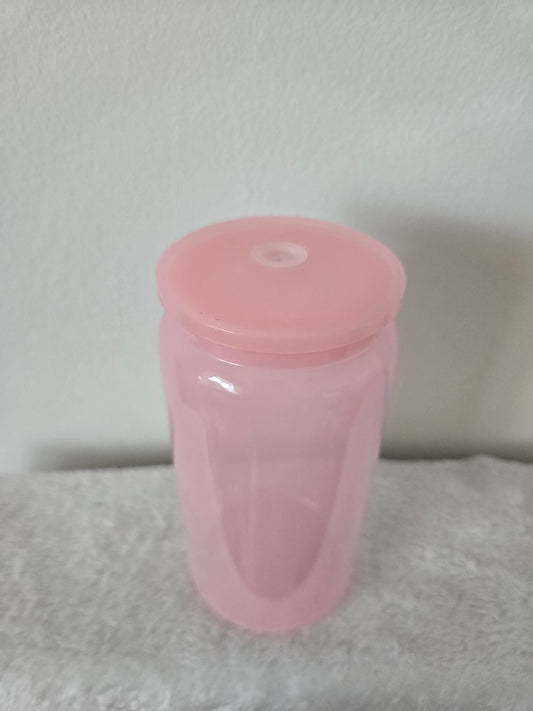 Acrylic Light Pink Coloured 16oz