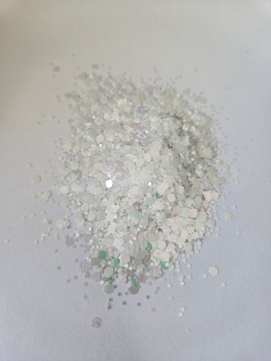 White Chunky & Fine Mixed 50g