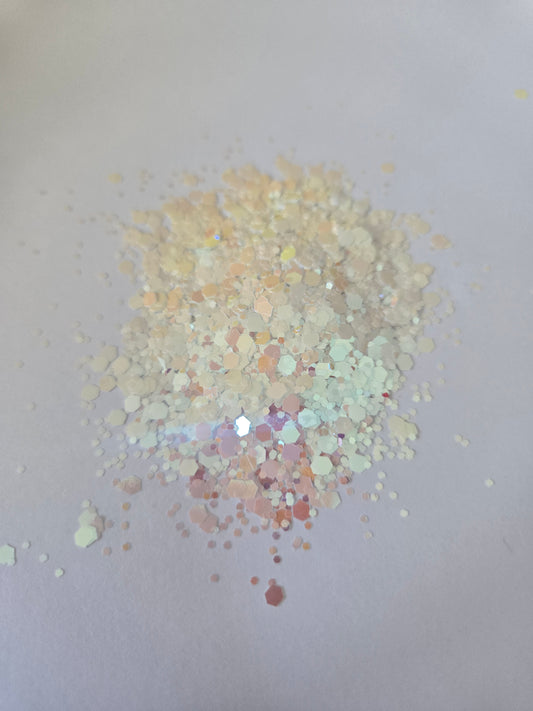 Peach/White Chunky & Mixed 50g