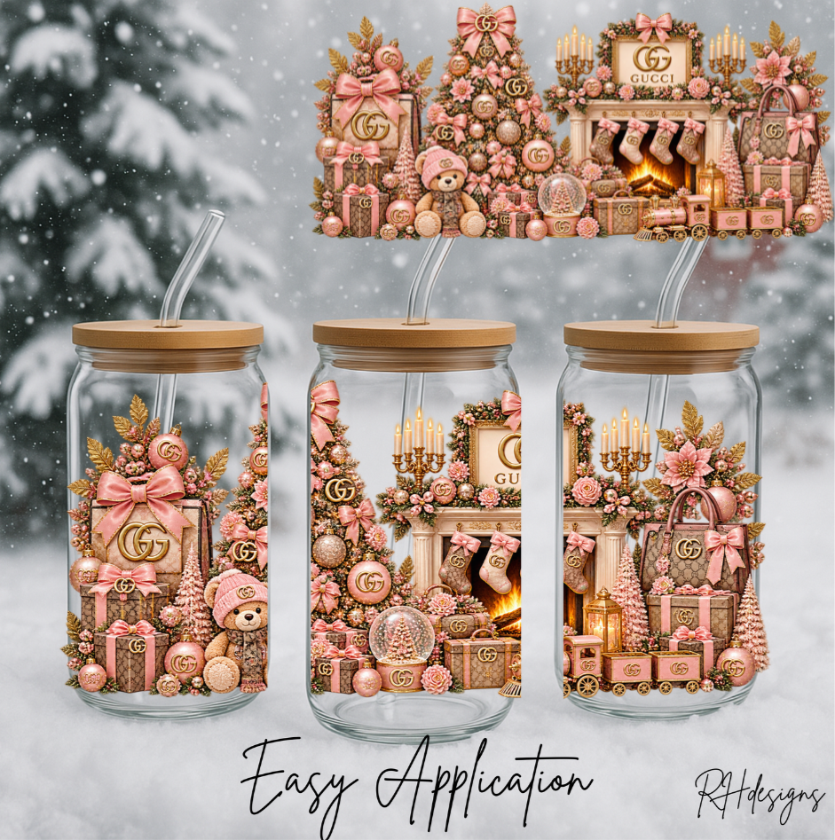 Pink G Christmas Tree - 16oz