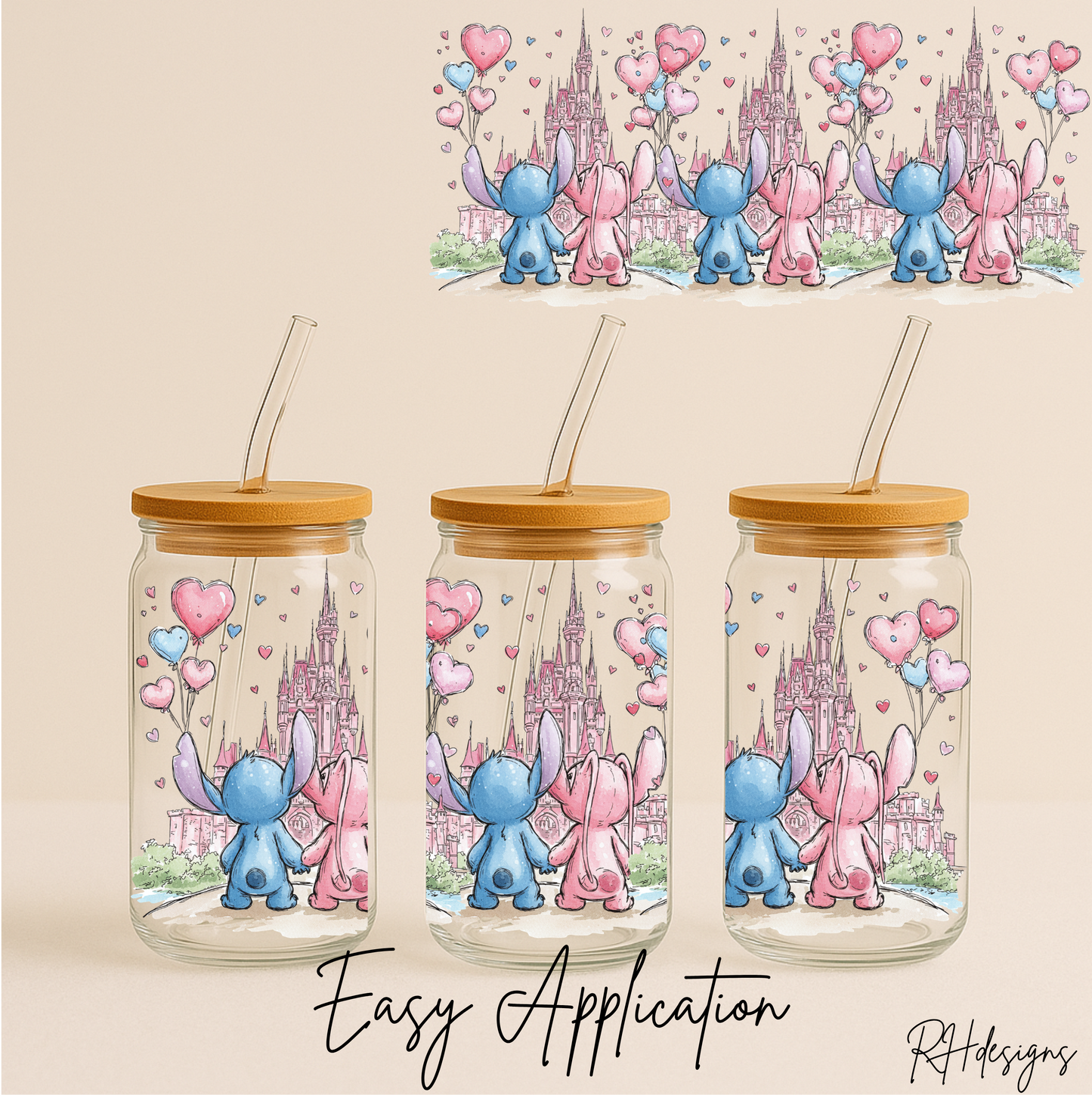 Blue & Pink Alien Love - 16oz