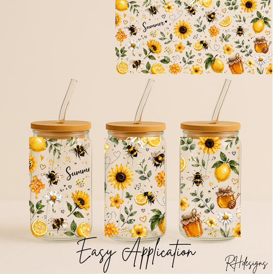 Summer Sunflower Bee - 16oz