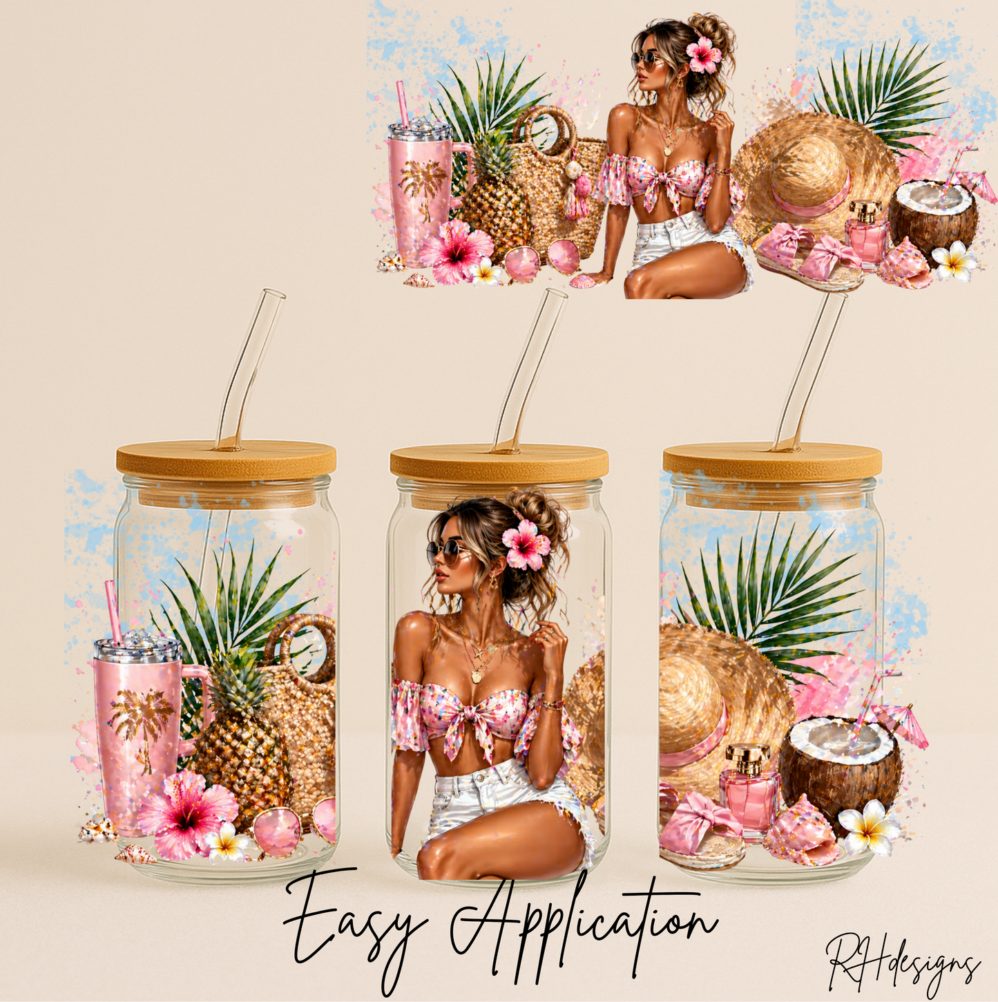 Pink Summer Girl - 16oz