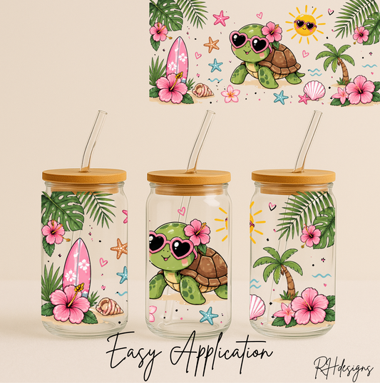 Summer Cute Turtle - 16oz