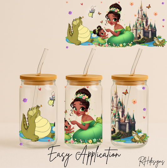 Green Princess & Frog - 16oz