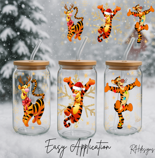 Bouncing Christmas Tiger - 16oz