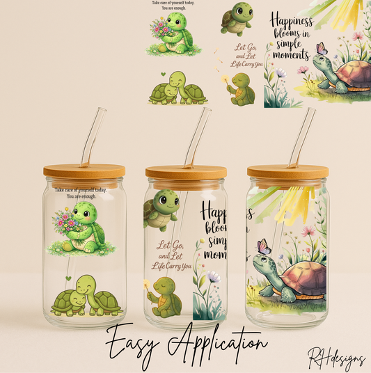 Happiness Blooms Turtle - 16oz