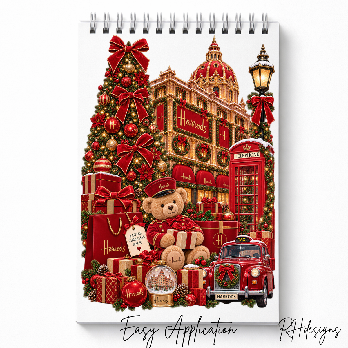 Red H Bear - A5