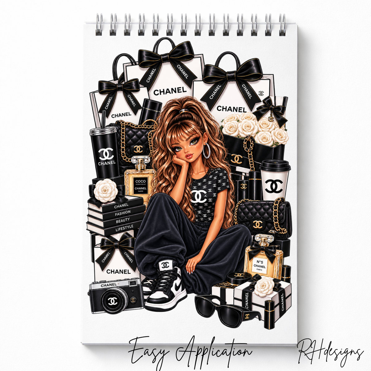 Black C Bag Girl - A5