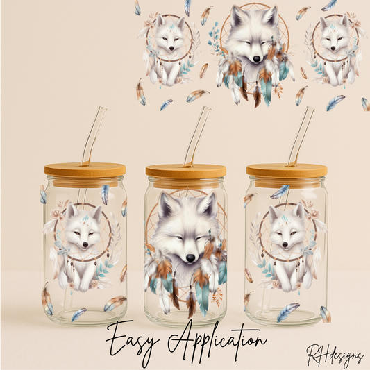 Dreamcatcher White Wolf - 16oz