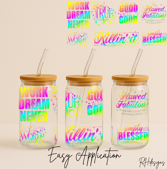 Work Hard Multicoloured - 16oz