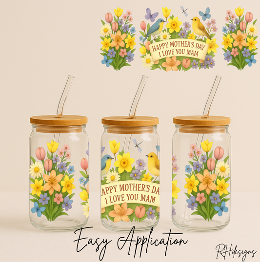 Mam Mothers Day Birds - 16oz