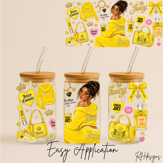 To Glam To Give A Damn Yellow - 16oz