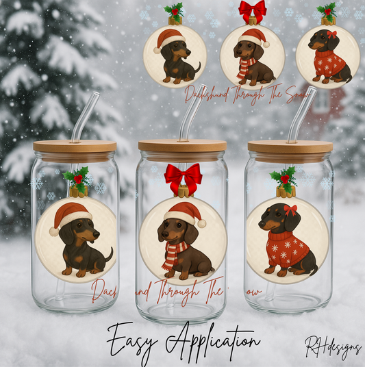 Sausage Dog Baubles - 16oz