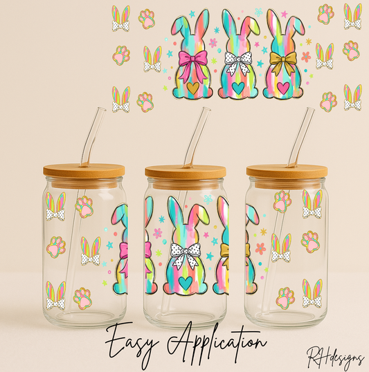 Rainbow Pastel Easter Bunnies - 16oz